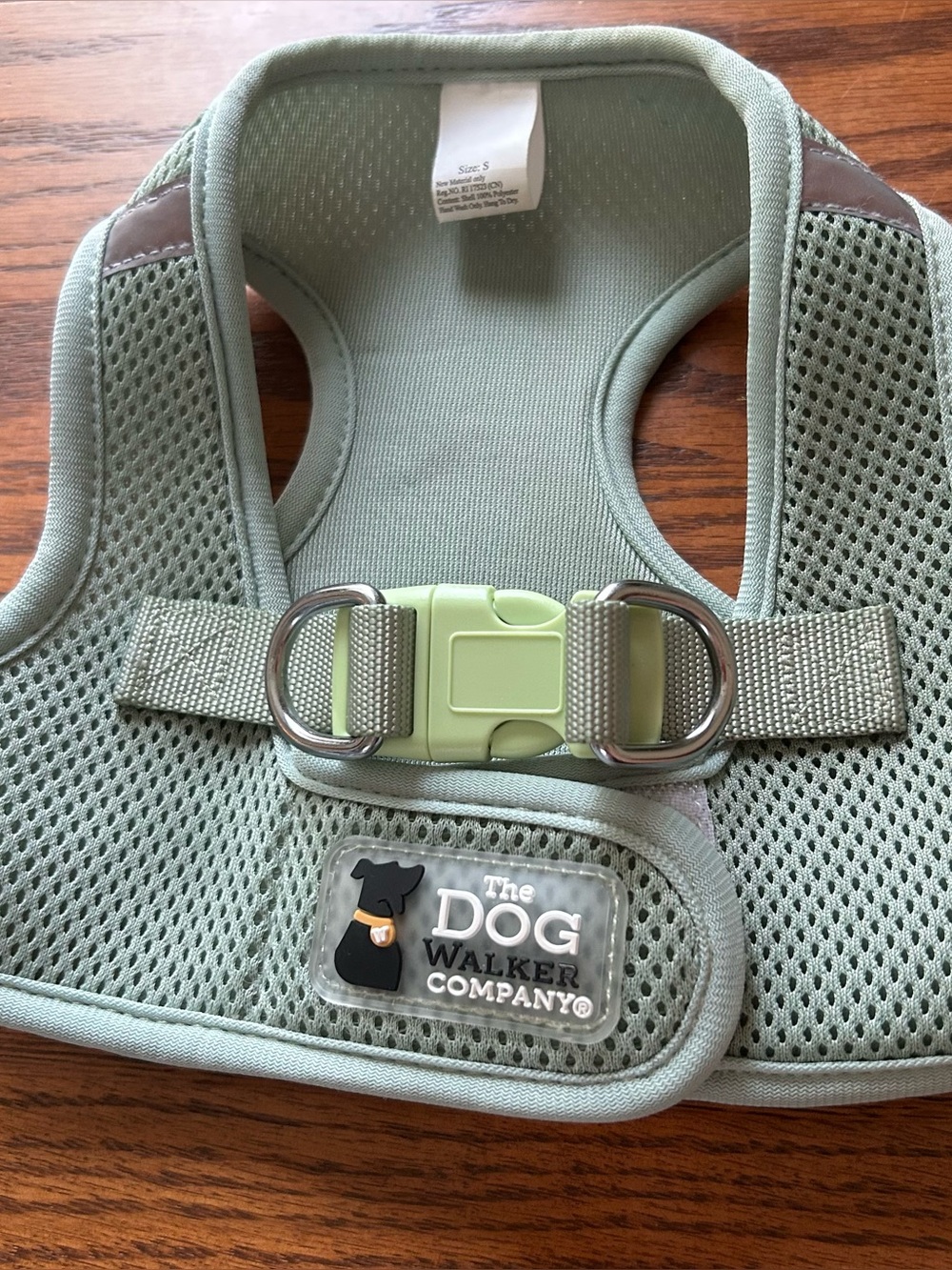 Sage Green Padded Dog Harness in Size small